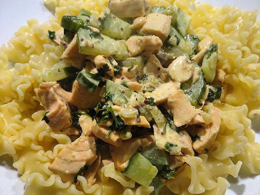 Lachs Gurken Pasta