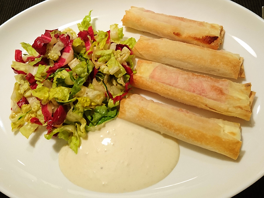 Schafskäseröllchen