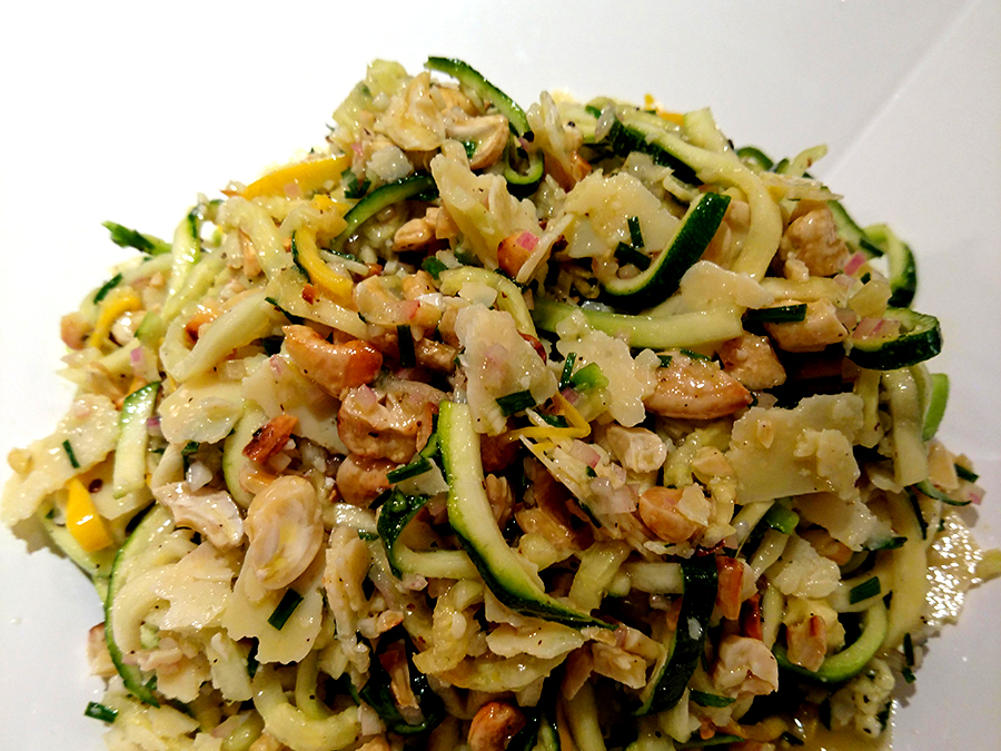 Zucchini Cashewkerne Parmesan