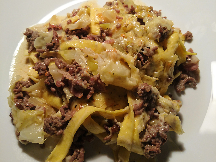 Spitzkohl Gehacktes Tagliatelle