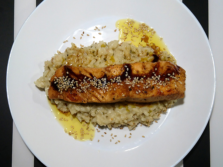 Lachs Risotto