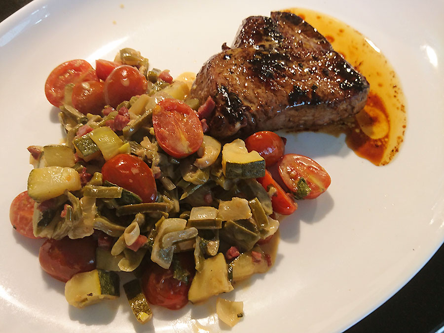 Rumpsteak Gemüse