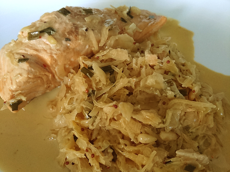 Lachs Sauerkraut