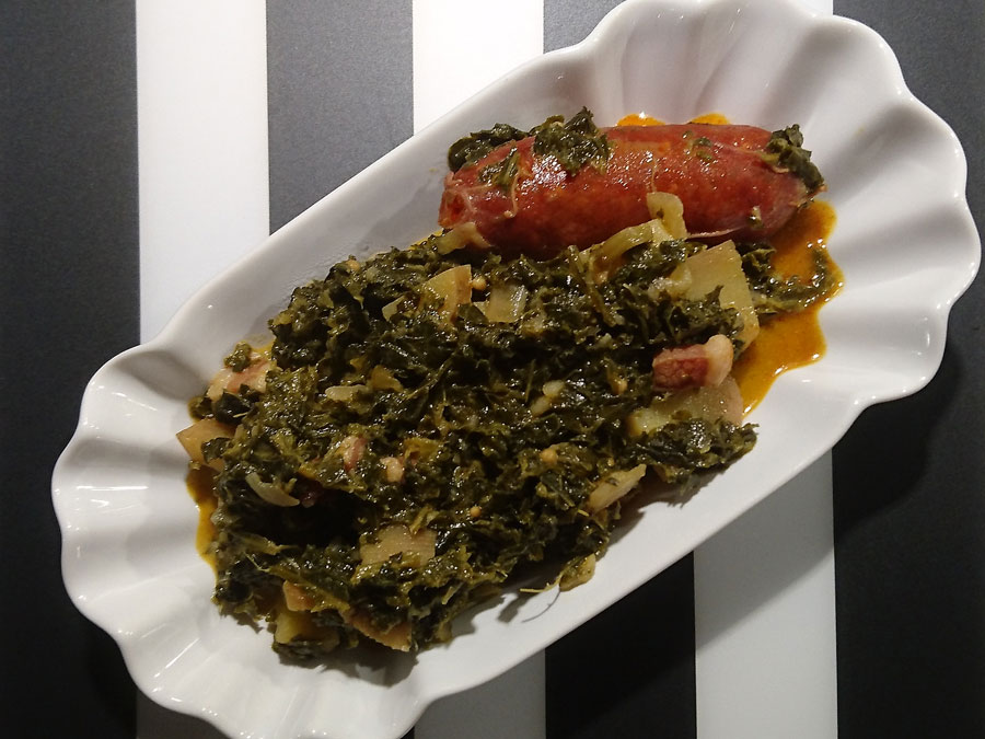 Grünkohl Kartoffeln Chorizo
