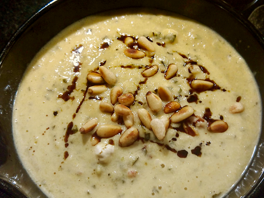 Zucchini Schinken Ziegenfrischkäse