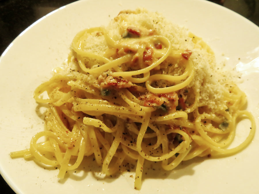 Pasta Schinken Eier